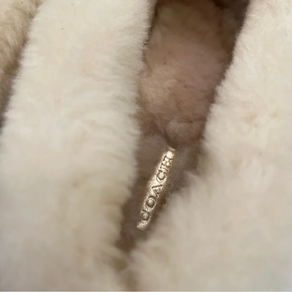 🎉2X HOST PICK🎉 Coach Fiona signature & leather shear line moccasin slippers - Picture 9 of 10